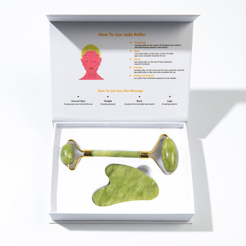 MIKIBEAUTY™ Jade Gua Sha Roller