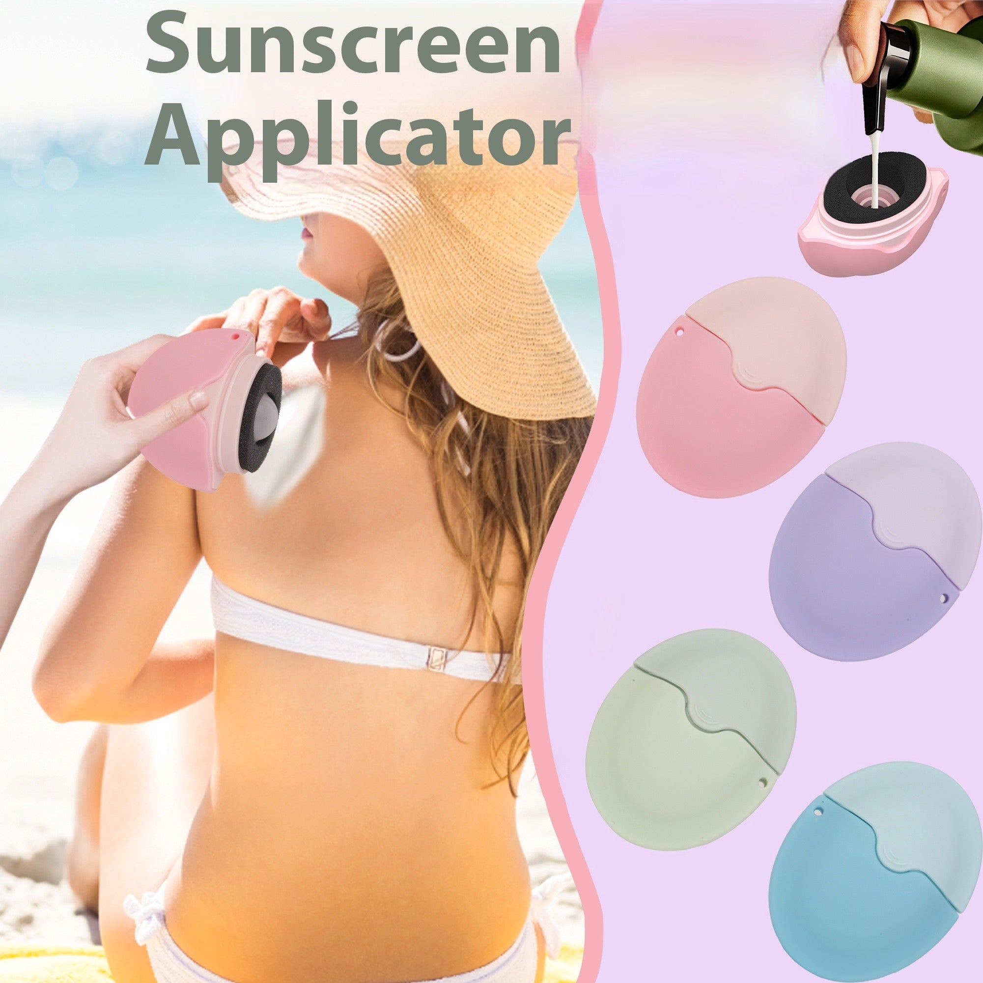 silicone roller applicator for skincare
